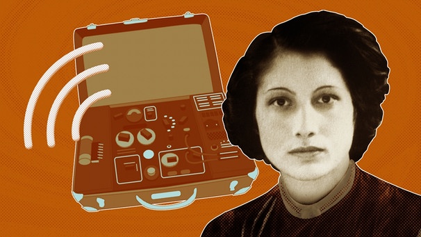 Noor Inayat Khan in einer BR Fotomontage | Bild: Rue des Archives/PVDE/SZ Photo/Montage BR Kesor Khy Noor Inayat Khan in einer BR Fotomontage | Bild: Rue des Archives/PVDE/SZ Photo/Montage BR Kesor Khy
