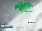 Wolkenbild von Bayern